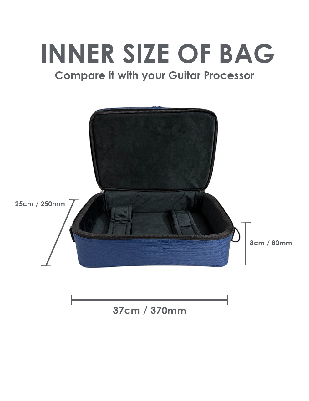 Olive OL-POD GO Professional Guitar Processor Bag for POD-GO, MG-30, 15mm padding, Storage for Accessories, Water Repellent Fabric